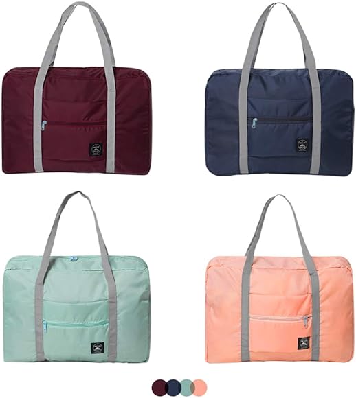 Weekender Bags for Women, Foldable Duffle Bag For Travel, Carry on Overnight Bag, Gym Bag Tote Bag