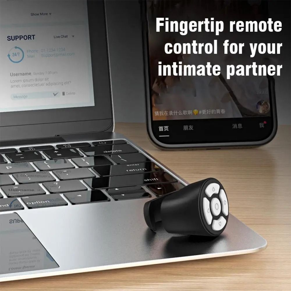 Wireless Bluetooth Ring Remote Controller – Scroll, Play & Control with a Tap!