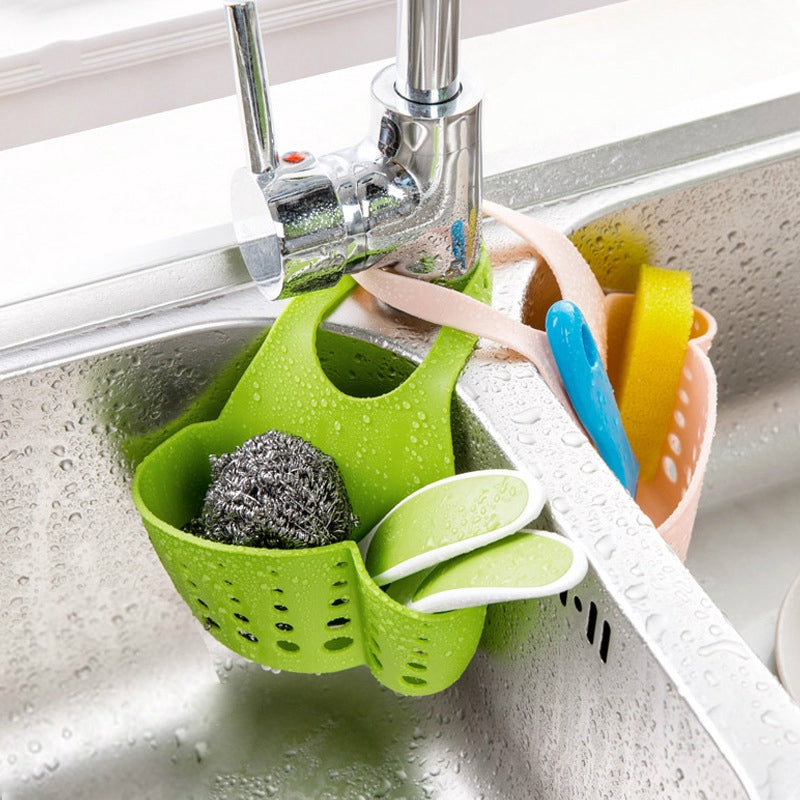 Kitchen Hanging Basket Sink Holder Kitchen Accessory Utensils