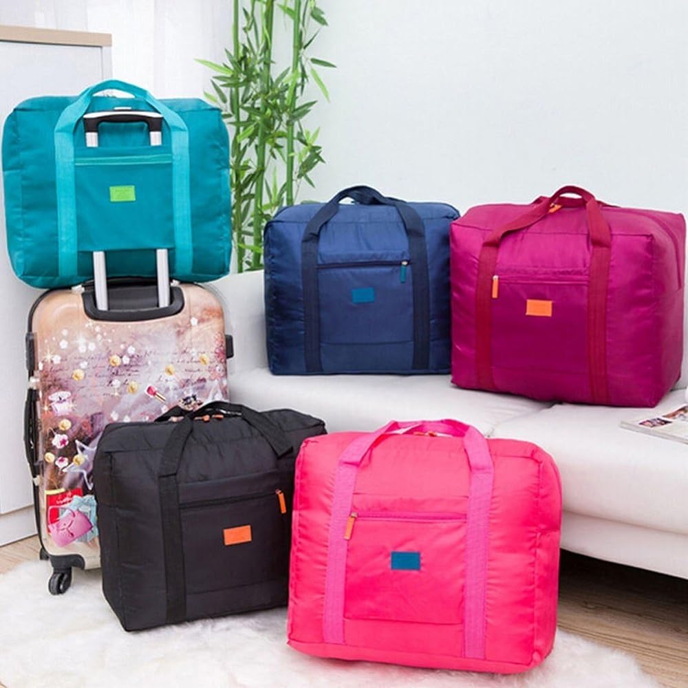Weekender Bags for Women, Foldable Duffle Bag For Travel, Carry on Overnight Bag, Gym Bag Tote Bag