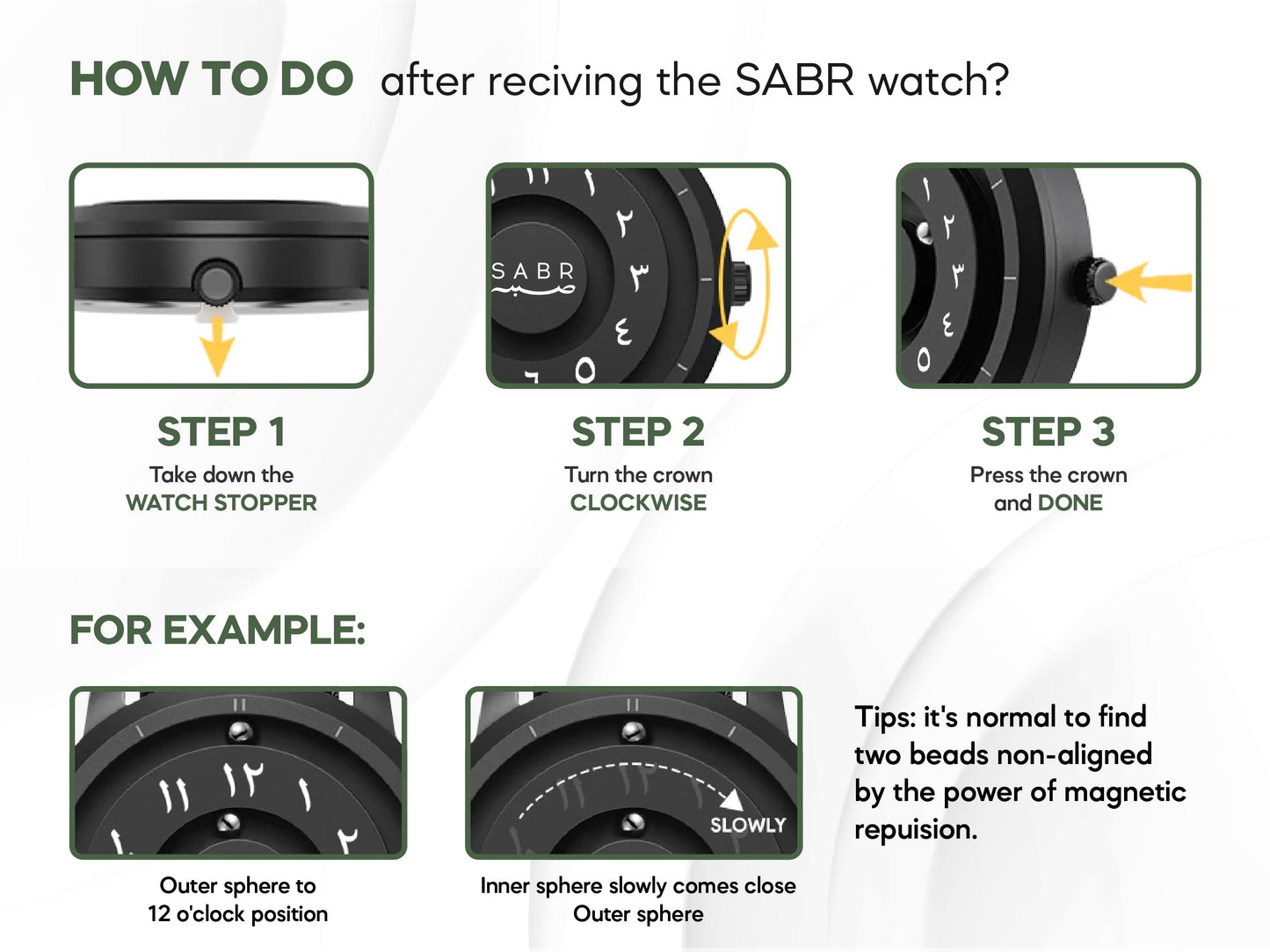 Sabr Watch - Magnetic Watch For Men
