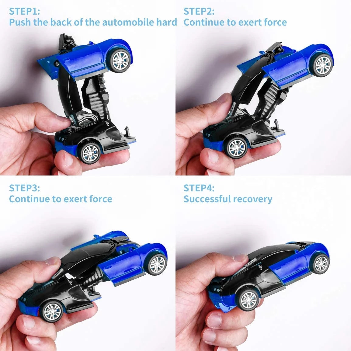 Transforming Robot With One Click Automatic Shape Conversion