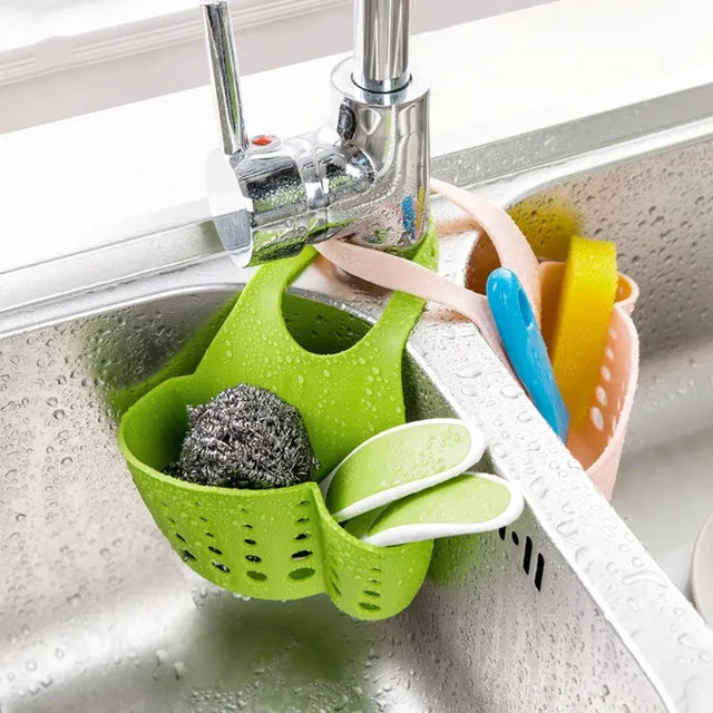 Kitchen Hanging Basket Sink Holder Kitchen Accessory Utensils