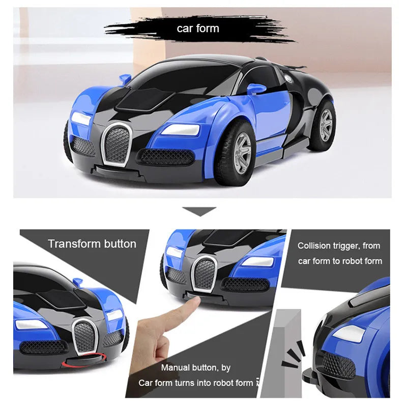 Transforming Robot With One Click Automatic Shape Conversion