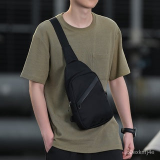 Men's Fashion Chest Bag – Crossbody, Shoulder, Phone Pocket, Outdoor & Gym Use