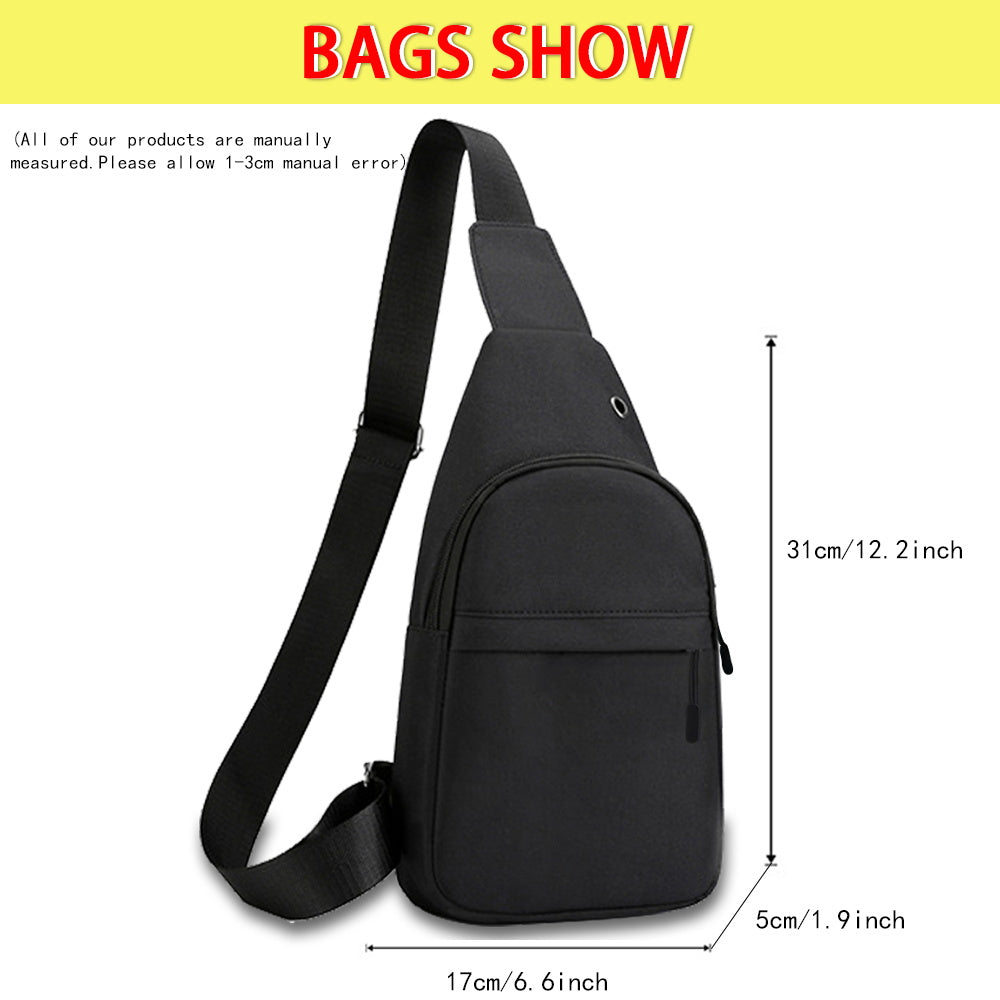 Men's Fashion Chest Bag – Crossbody, Shoulder, Phone Pocket, Outdoor & Gym Use