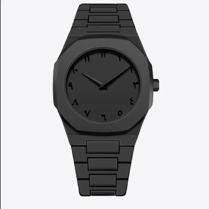 Black Arabic Aura Watch