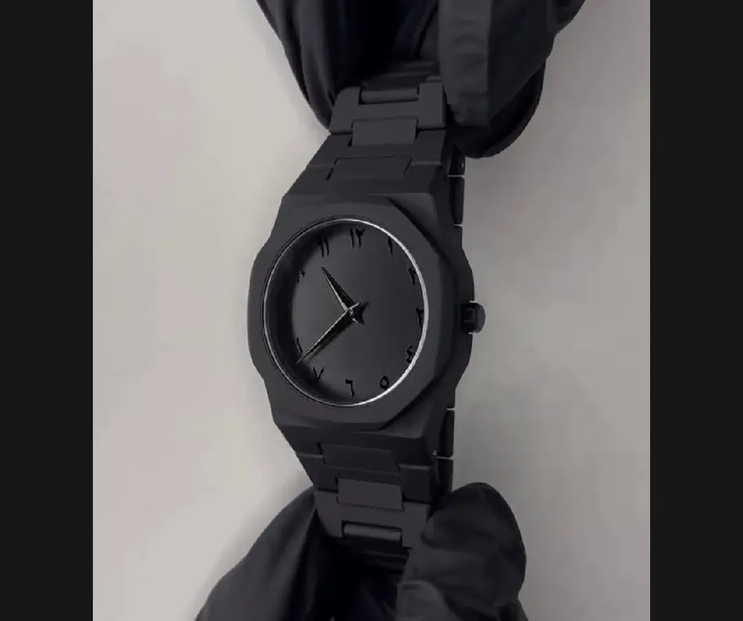 Black Arabic Aura Watch