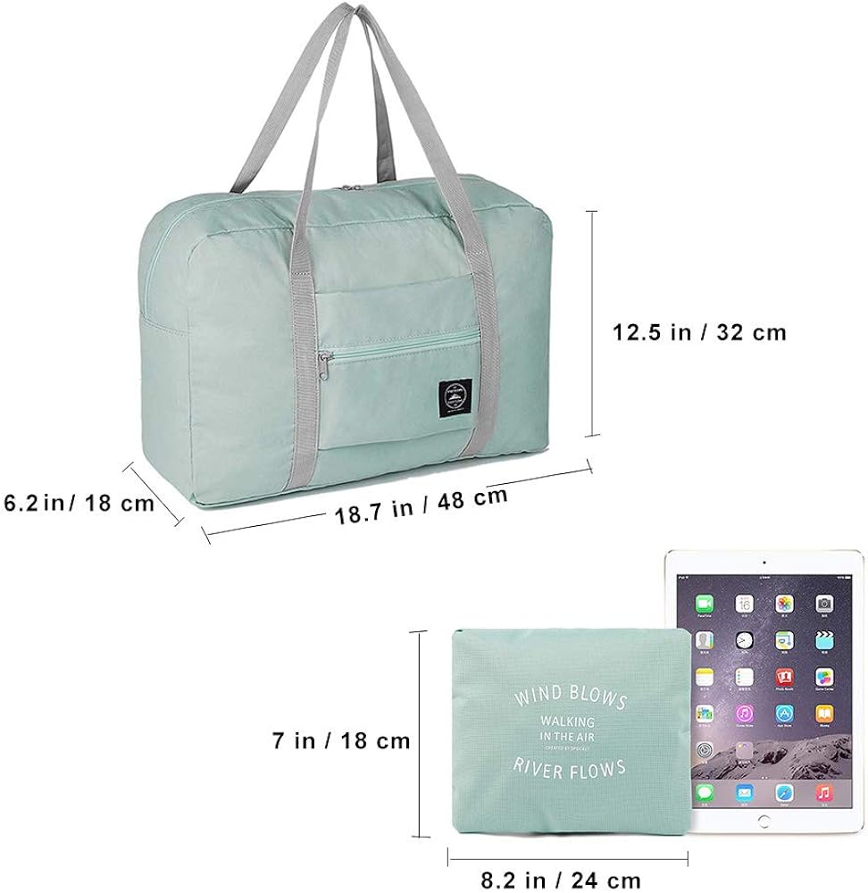 Weekender Bags for Women, Foldable Duffle Bag For Travel, Carry on Overnight Bag, Gym Bag Tote Bag