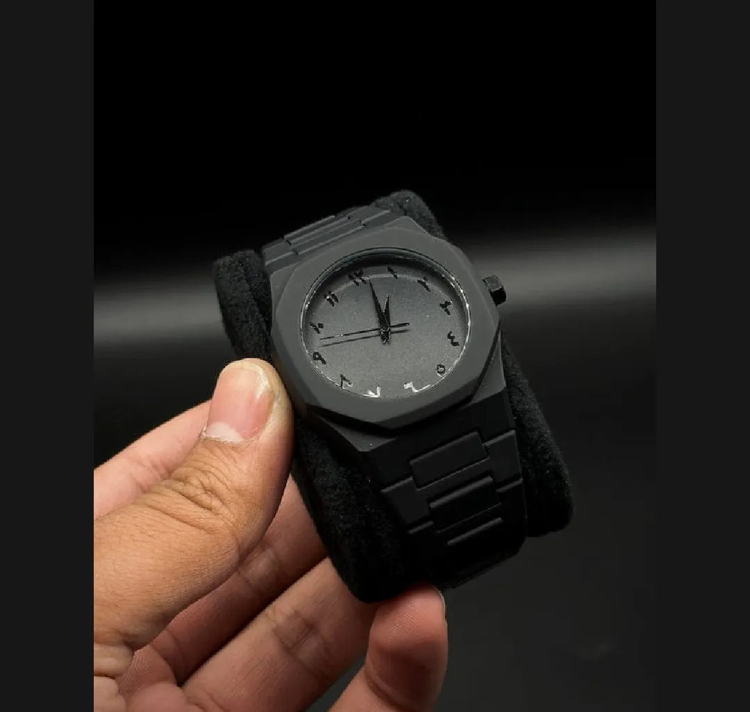 Black Arabic Aura Watch