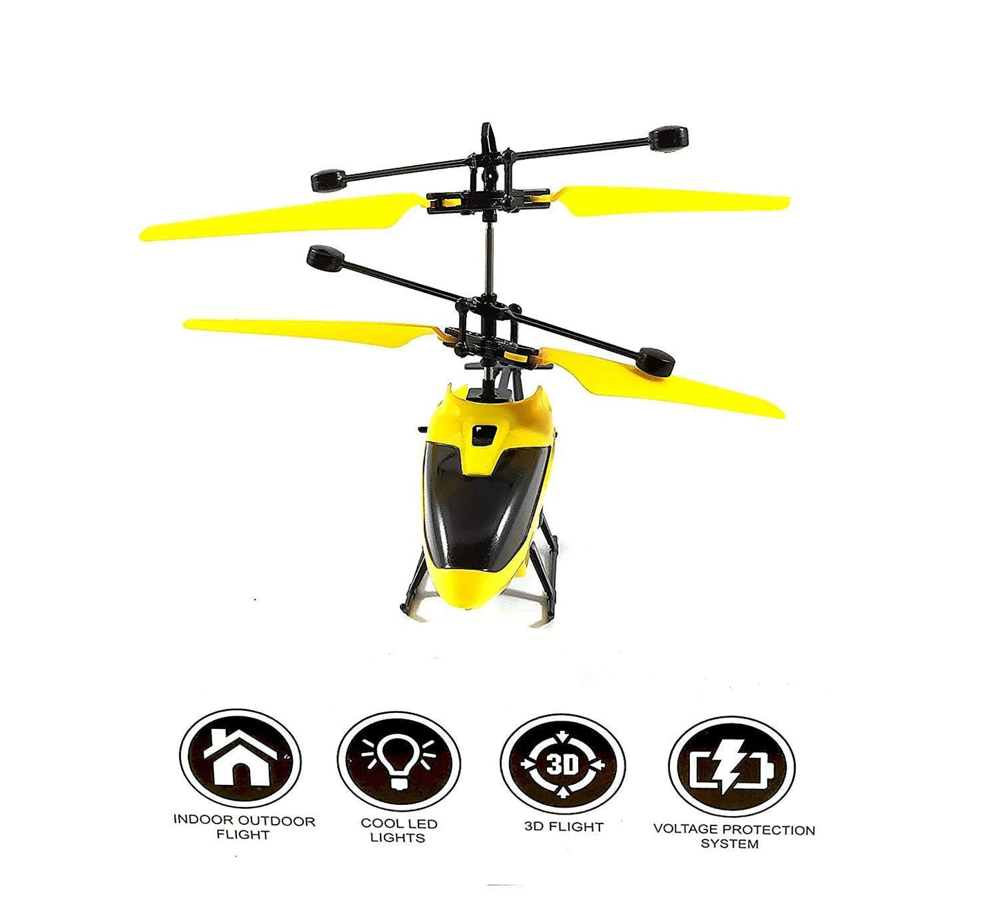 Helicopter with Radio Remote Control and Hand Sensor