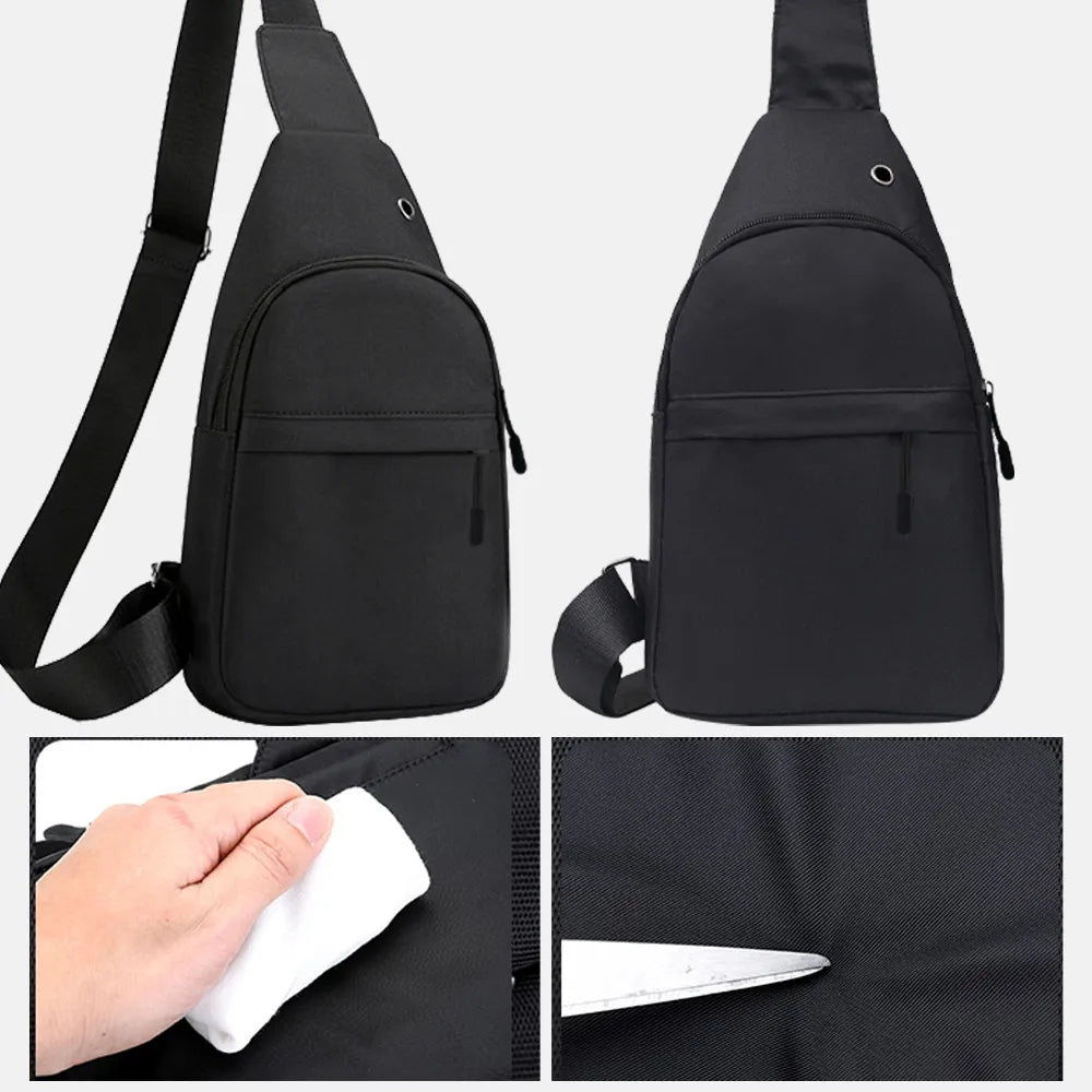 Men's Fashion Chest Bag – Crossbody, Shoulder, Phone Pocket, Outdoor & Gym Use