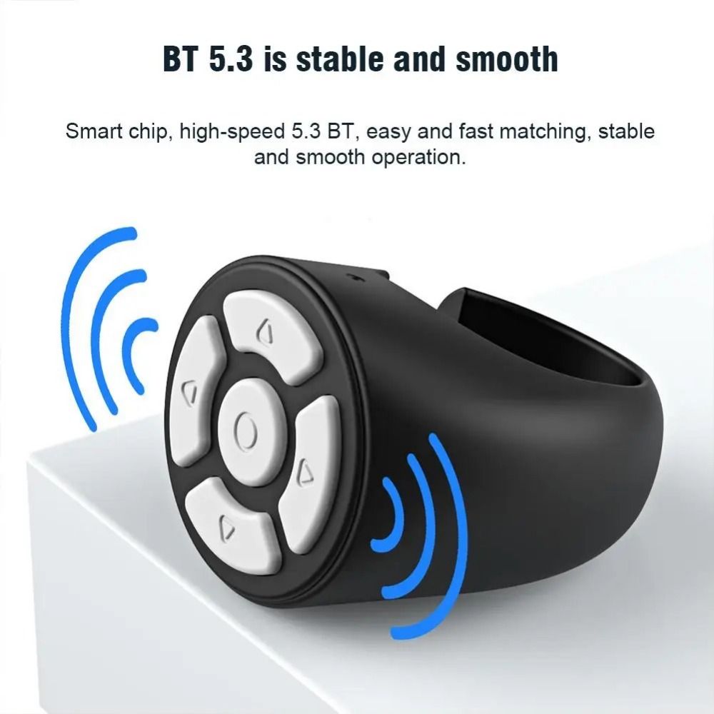 Wireless Bluetooth Ring Remote Controller – Scroll, Play & Control with a Tap!